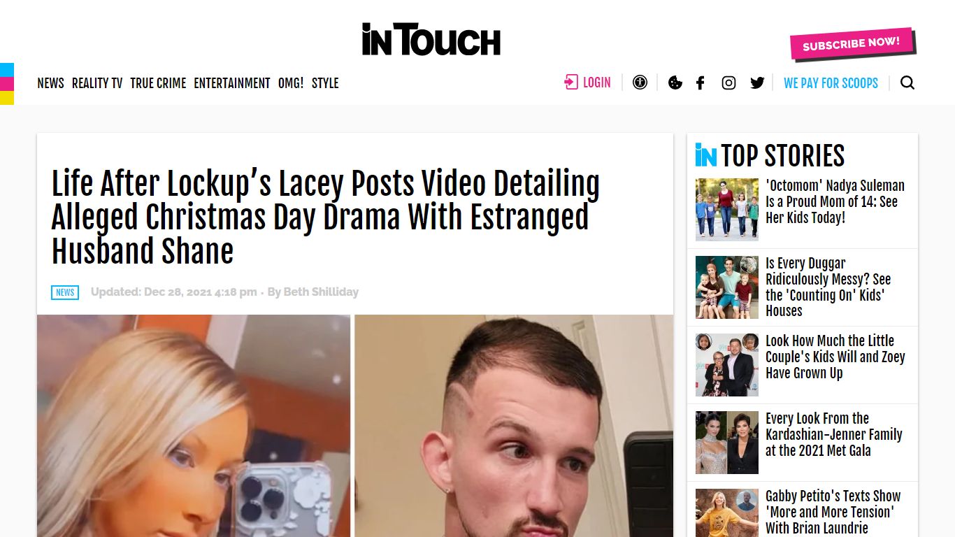 Life After Lockup's Lacey, Shane Christmas Drama: Video - In Touch Weekly